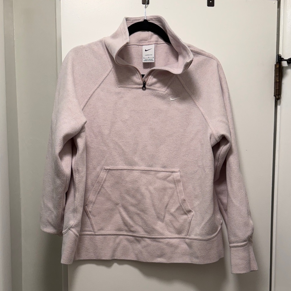 Nike Women's Light Pink Cowl Neck Sweater